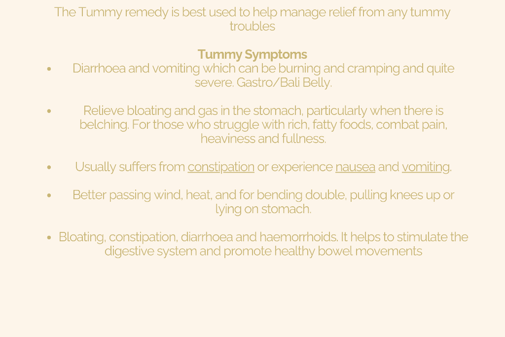 Soothing Upset Stomach Relief Remedy- Homeopathy