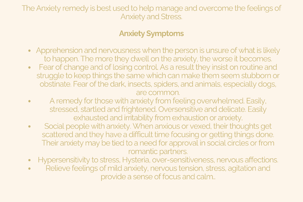 Homeopathic Anxiety Medicine Remedy